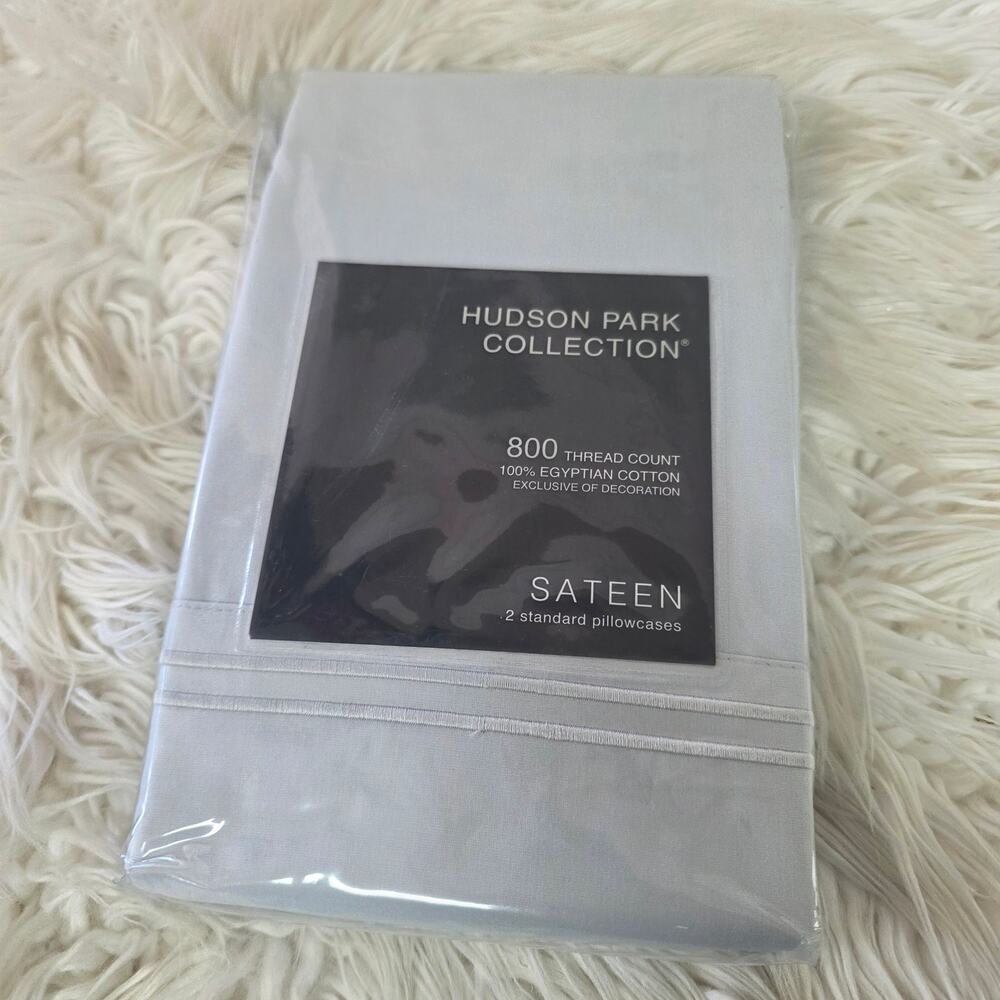 Hudson Park Collection 800TC Egyptian Sateen Standard Pillowcase Pair